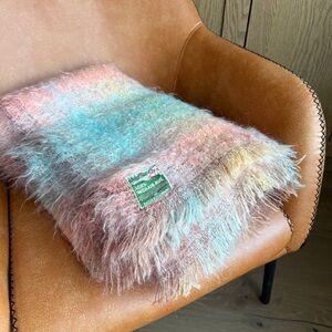 VTG 100% Mohair Throw Blanket Eaton’s of Canada Made In Scotland Country Cottage